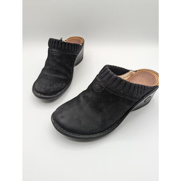 UGG | Gael S/N 1934 Suede Wedge Heel Round Toe Slip On Clog Shoes |Size 8 - Picture 1 of 12
